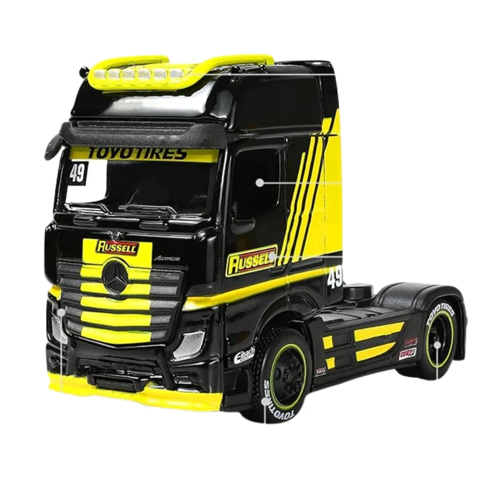 Miniature Truck Mercedes Benz Actros 1851 Black 1/64 Maisto 12389