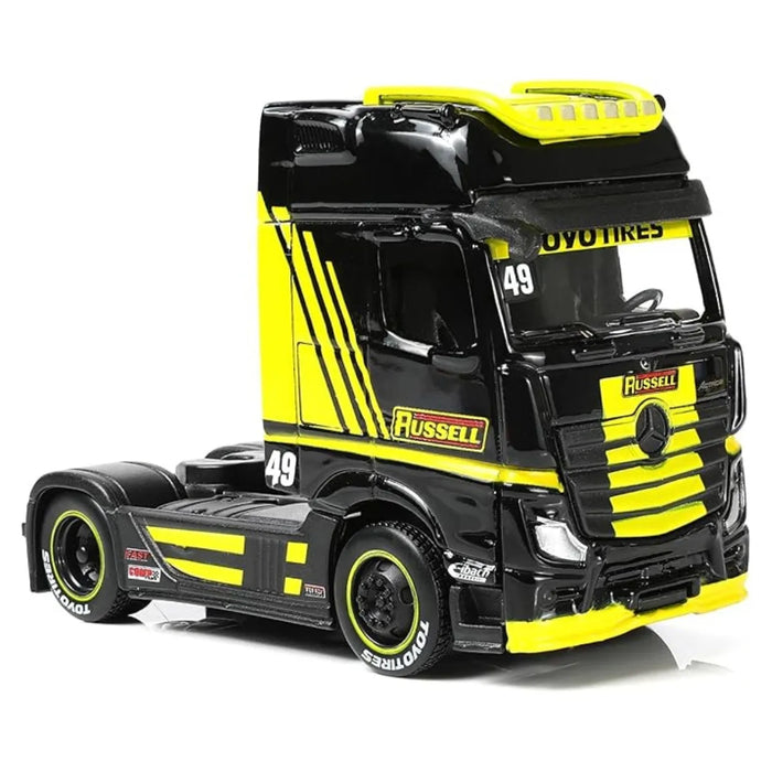 Miniature Truck Mercedes Benz Actros 1851 Black 1/64 Maisto 12389