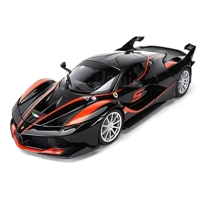 Miniatura Carro Ferrari Fxx K 1/18 Preto/Laranja Bburago 16010