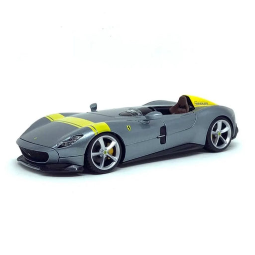 Miniatura Carro Ferrari Monza SP1 Race e Play Cinza 1/24 Burago 26027